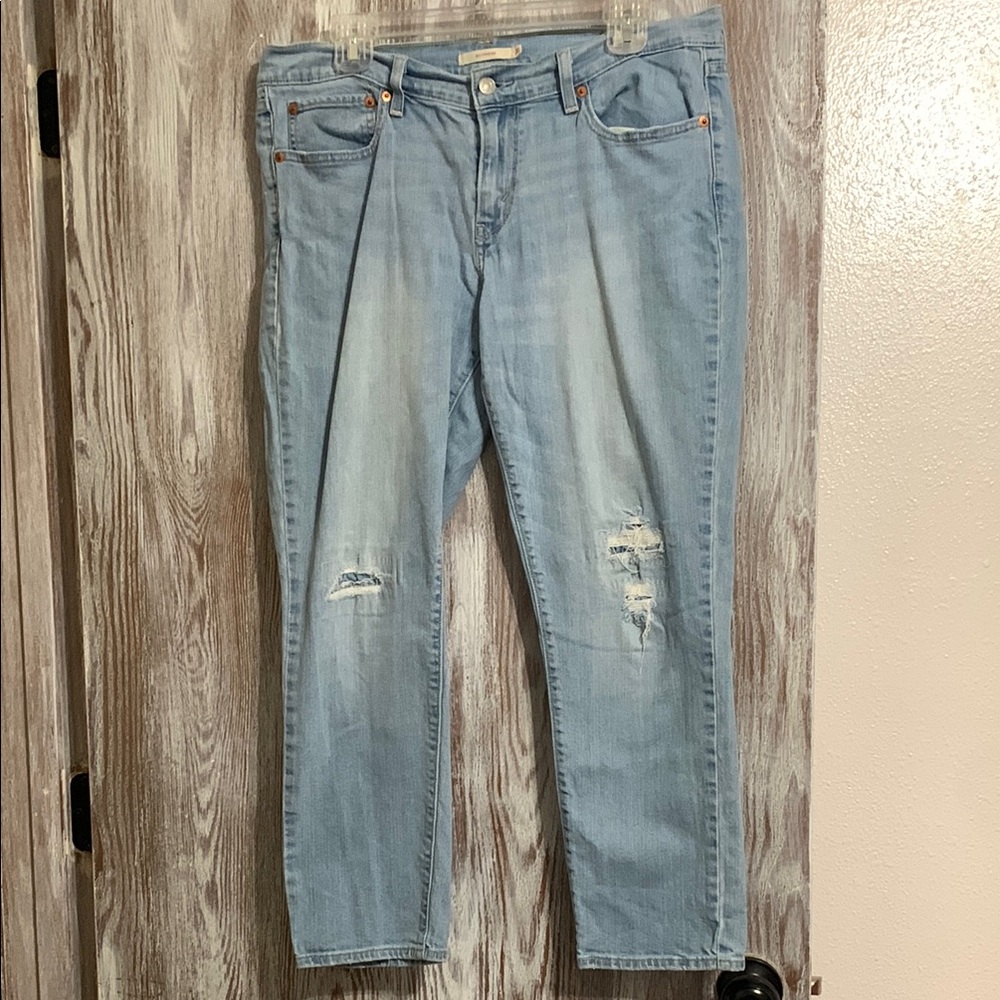 Levi's Light Blue Ankle Jeans